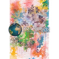 Монгольский ковер Hunnu 6A1883_175 Разноцветный